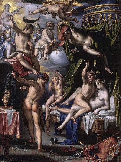 Joachim Wtewael Mars and Venus Surprised by Vulcan France oil painting art